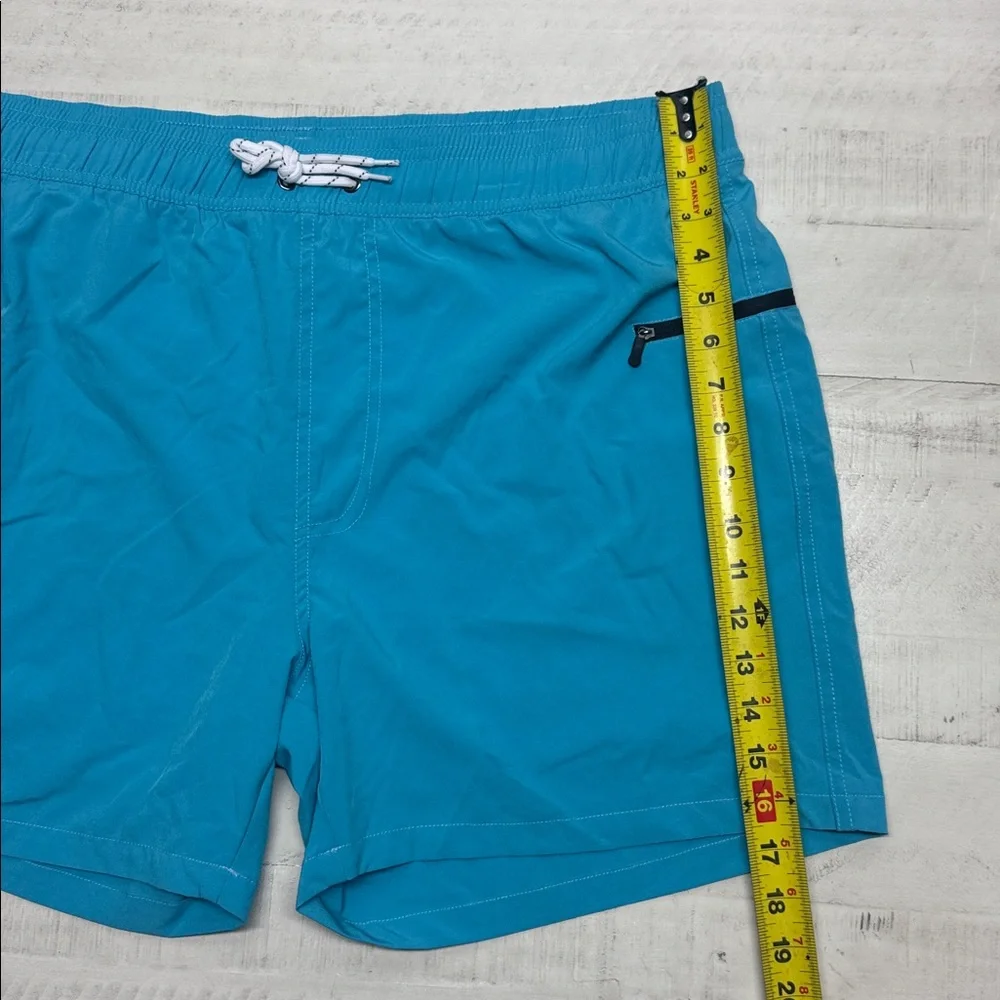 Mens Swim Trunks Quick-Dry Printed Compression Liner Zipper Pockets